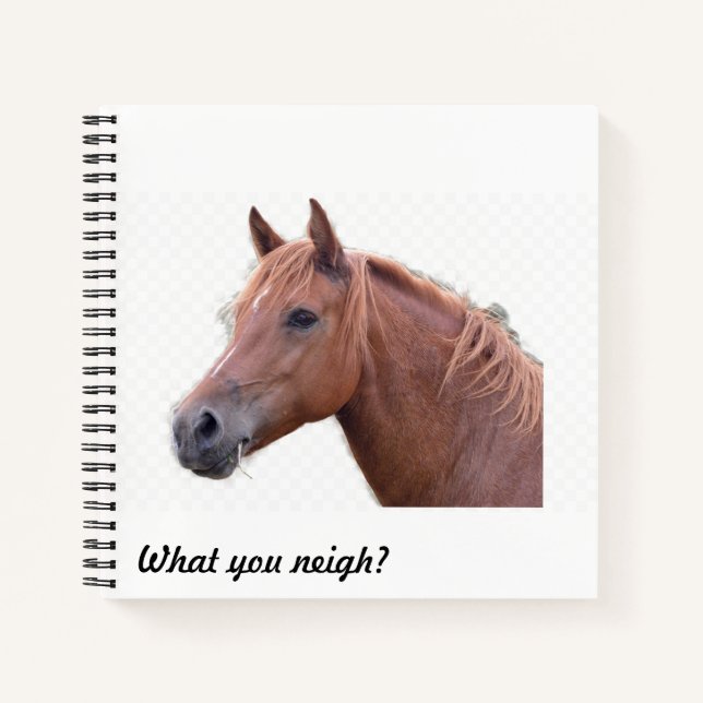 ¿Qué relinchas? Cuaderno de amante de caballos (Anverso)
