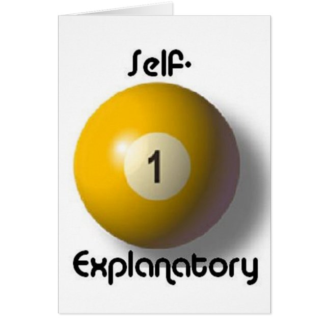 Que se explica por sí mismo (Frente)