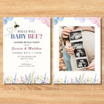 ¿Qué Será Bebé Abeja? Invitación de Revelación de