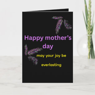 Que Siempre Seas Feliz" Tarjeta Sincera de Mamá