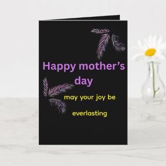 Que Siempre Seas Feliz" Tarjeta Sincera de Mamá