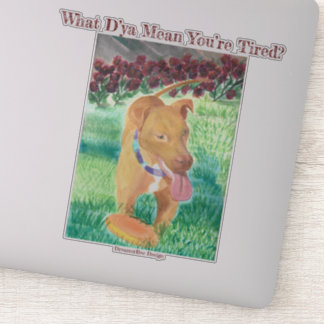 ¿Qué significa que estás cansado? Pegatina