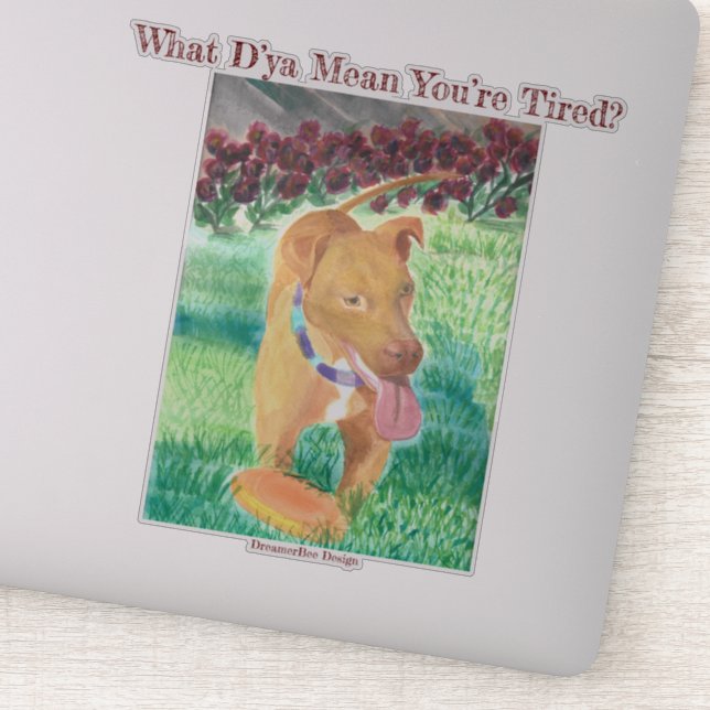 ¿Qué significa que estás cansado? Pegatina (Detalle)