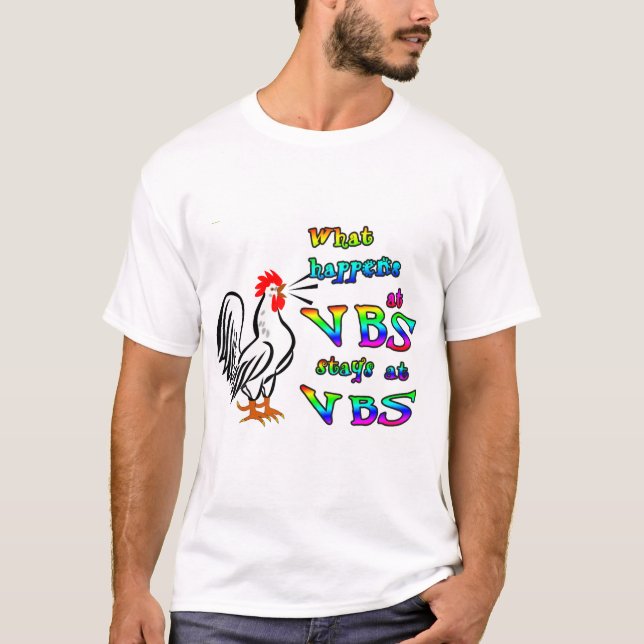 Qué sucede en las estancias de VBS en la camiseta (Anverso)