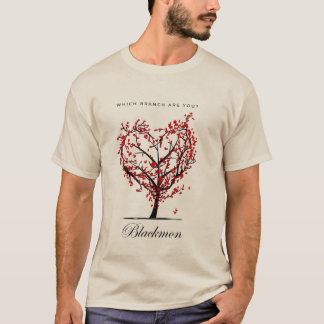 "¿Qué sucursal eres?" Camiseta de árbol de familia