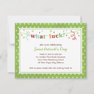 ¡Qué Suerte! Invitaciones al Día de San Patricio