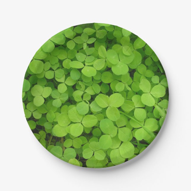 ¡Qué suerte! platos de papel (Anverso)