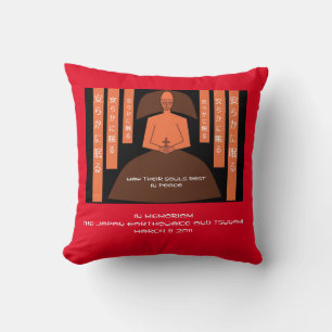 Que sus almas descansen en Cojín decorativo de paz
