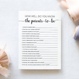 ¿Qué tan bien conoce la tarjeta de padres por hijo