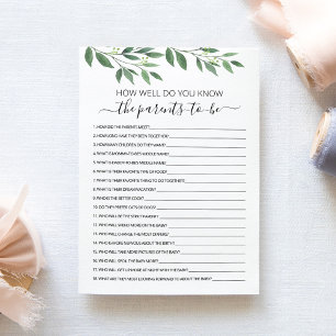 ¿Qué tan bien conoce la tarjeta de padres por hijo