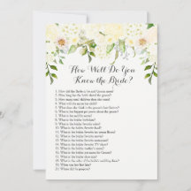 ¿Qué tan bien conoces a la novia?