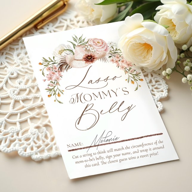 ¿Qué tan grande es la tarjeta de juego Baby Shower (Subido por el creador)