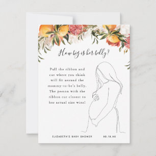 Qué Tan Grande Es Su Belly   Juego Baby Shower