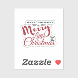 Que te den una linda pegatina de Navidad