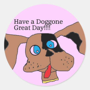 Que tengan grandes Pegatinas de un día de perros