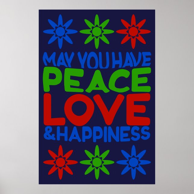 Que tengas paz, amor y felicidad en el arte de las (Frente)