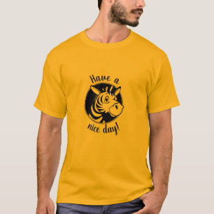 "¡Que tengas un buen día!" Camiseta de cebra