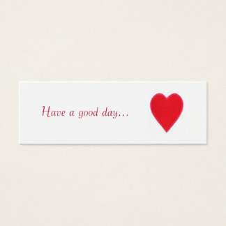 Que tengas un buen día..., regalo de corazón rojo,