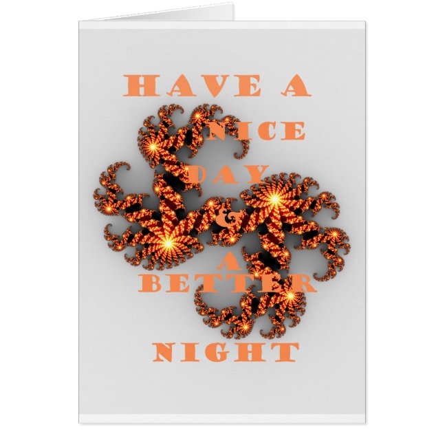 Que tengas un día mejor y una noche mejor (Frente)