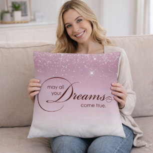 Que Todos Tus Sueños se Hagan Realidad Almohada Pu