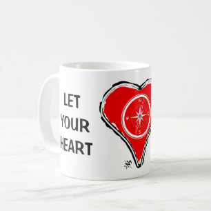 Que tu corazón sea tu brújula v1-2 taza de café