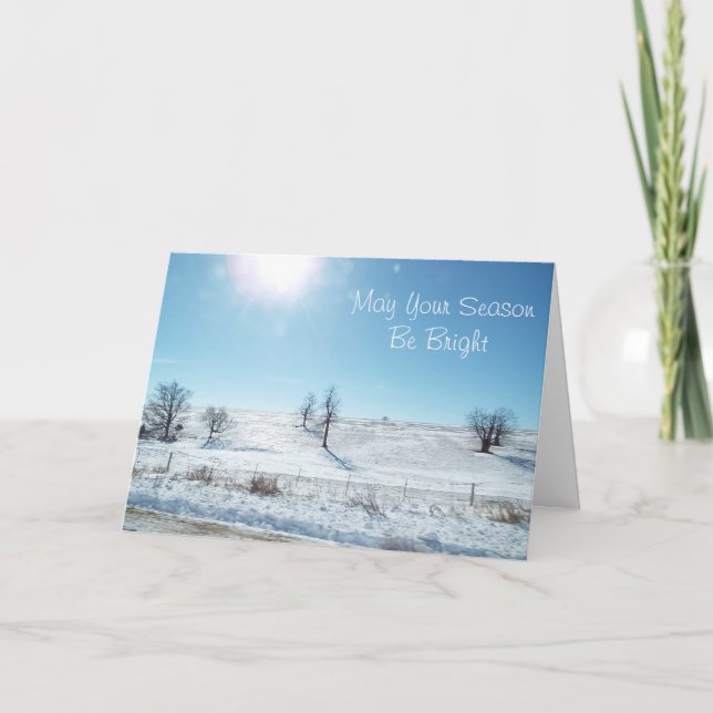 Que tu temporada sea una tarjeta de Navidades bril (Anverso)
