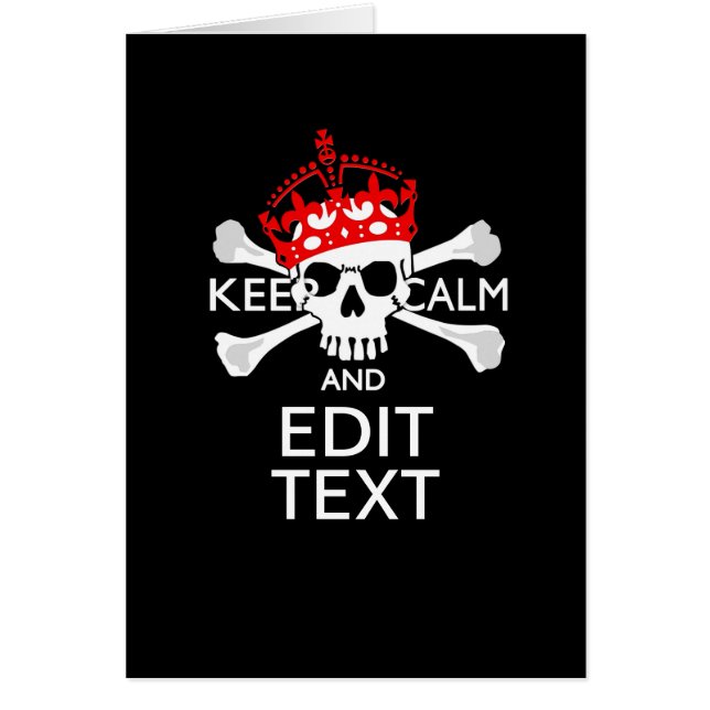 Que tu texto mantenga la calma en los huesos cruza (Frente)