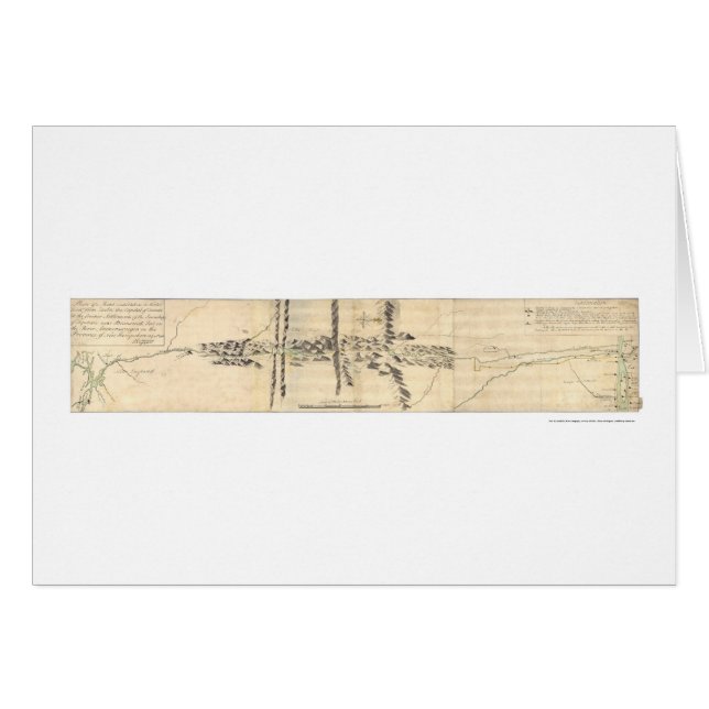 Quebec al mapa 1760 de la expedición de Maine (Anverso (Horizontal))