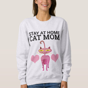 QUÉDATE EN CASA Camisetas CAT MOM