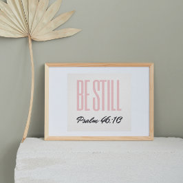 Quédate quieto Salmo 46:10 Decoración para guarder