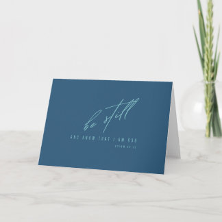 quédate quieto y sé que soy Dios. Tarjetas de feli