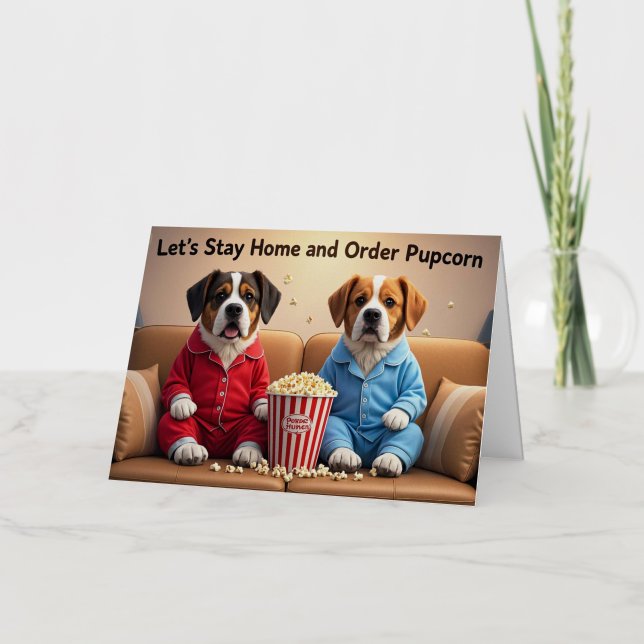 Quedémonos en casa y pidamos perros de dibujos ani (Anverso)