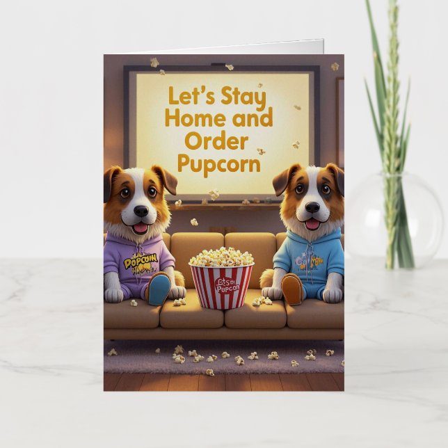 Quedémonos en casa y pidamos perros de dibujos ani (Anverso)