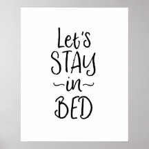 Quedémonos en la cama con la impresión de un dormi