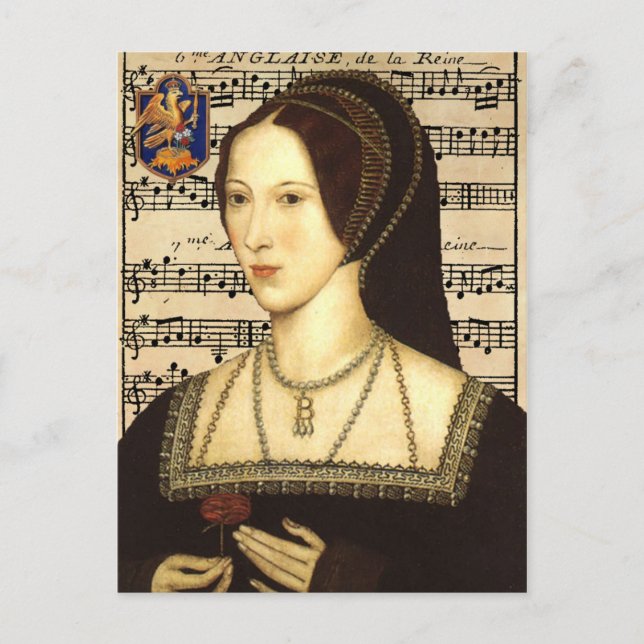 Queen Anne Boleyn - Postal vertical (Anverso)