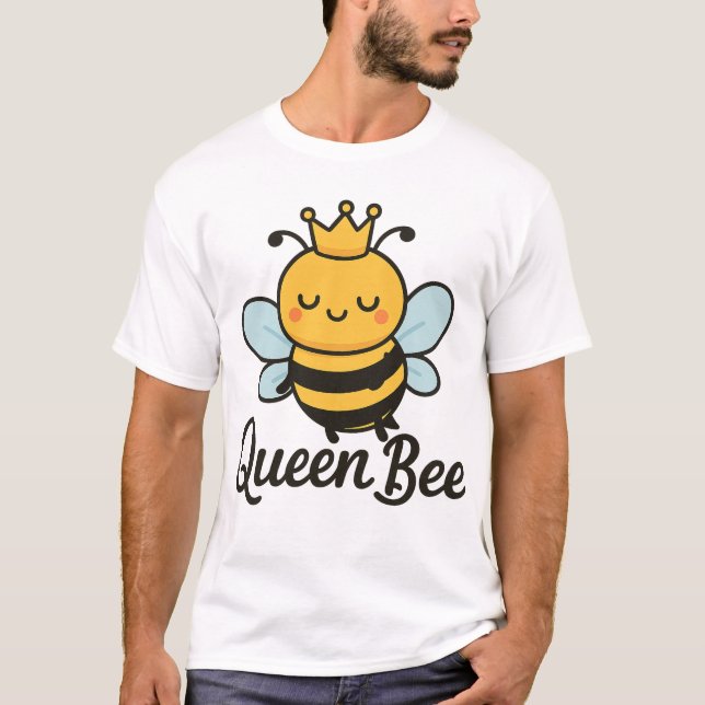 Queen Bee - Camiseta de Ilustracion de abeja de mi (Anverso)