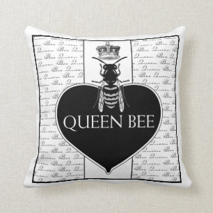 Queen Bee Cojín decorativo Bee