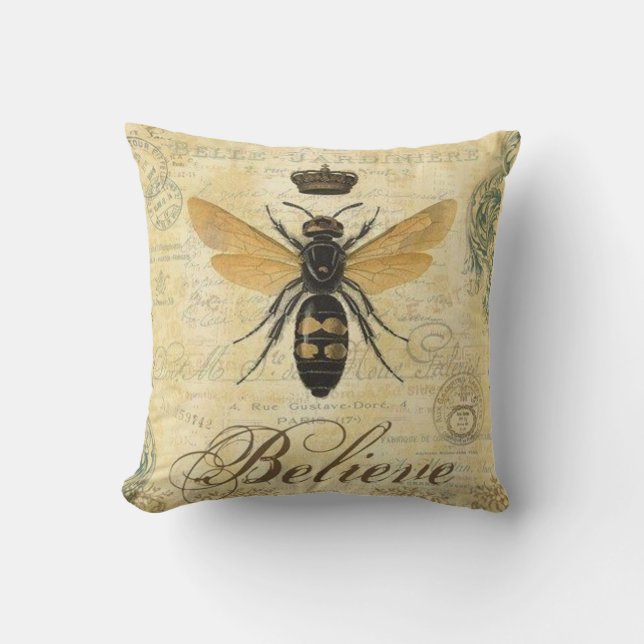 Queen Bee - Creer Cojín decorativo (Anverso)