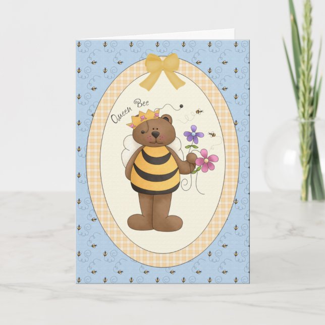 Queen Bee - Tarjeta de felicitación (Anverso)