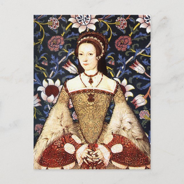 Queen Catherine Parr - Postal vertical (Anverso)