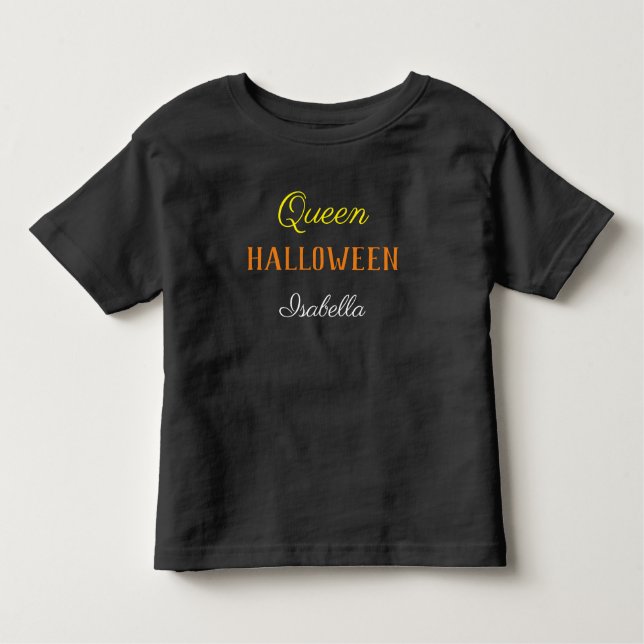Queen Halloween Personalizado Niño Bebé Camiseta (Anverso)