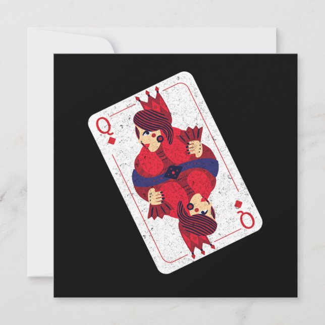Queen Hearts Jugando Tarjetas Casino Juego de póqu (Anverso)