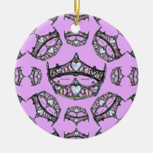 Queen Hearts Silver corona el adorno rosa de Tiara