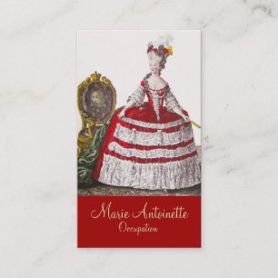 Queen Marie Antoinette ~ Tarjeta de visita