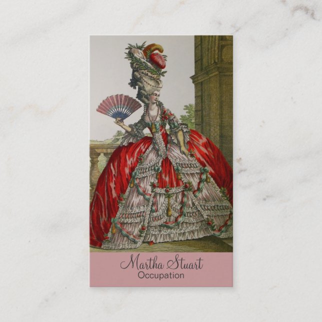 Queen Marie Antoinette ~ Tarjeta de visita (Anverso)