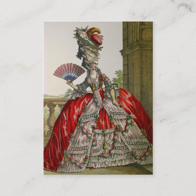 Queen Marie Antoinette ~ Tarjeta de visita (Anverso)
