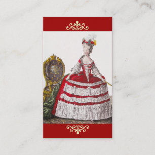 Queen Marie Antoinette ~ Tarjeta de visita