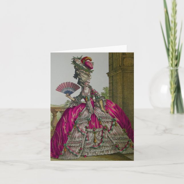 Queen Marie Antoinette ~ Tarjeta / Invitaciones (Anverso)