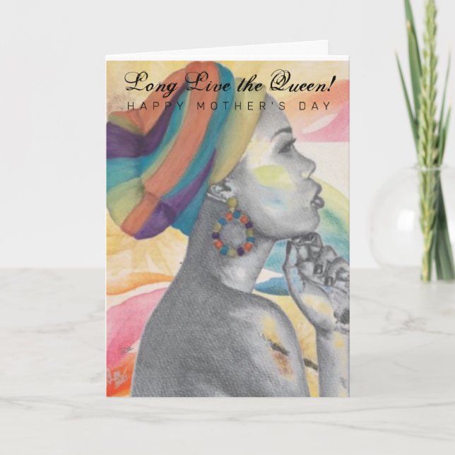 QUEENCONFIDENCIA Tarjeta del Día de la Madre (Anverso)