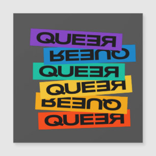 Queer - orgullo gay con color arcoiris